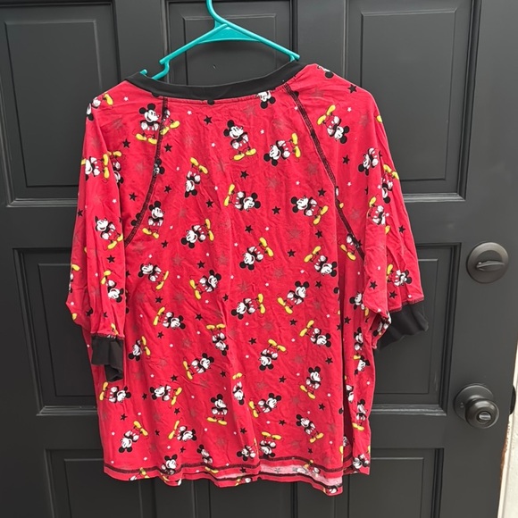 Disney Red and Black Mickey Mouse Sleep Top - Picture 5 of 5